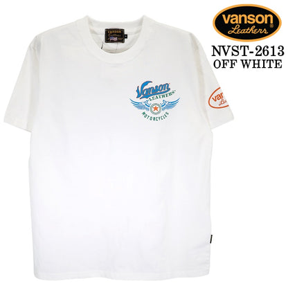 VANSON TEE S/S T-SHIRT バンソン 天竺 半袖 Tシャツ nvst-2613