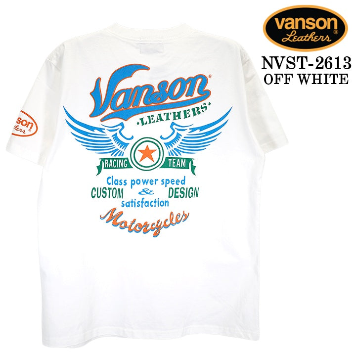 VANSON TEE S/S T-SHIRT バンソン 天竺 半袖 Tシャツ nvst-2613