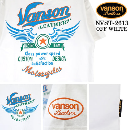 VANSON TEE S/S T-SHIRT バンソン 天竺 半袖 Tシャツ nvst-2613