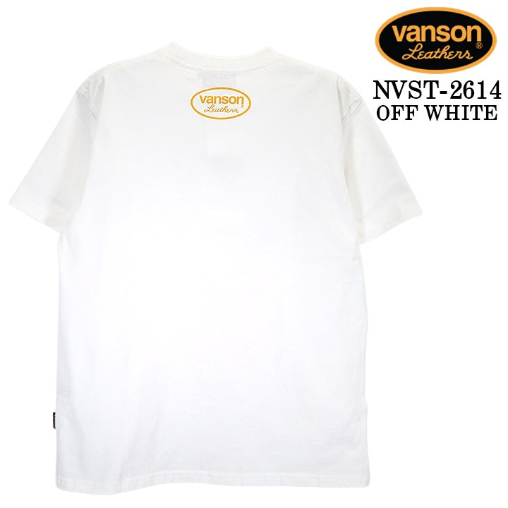 VANSON TEE S/S T-SHIRT バンソン 天竺 半袖 Tシャツ nvst-2614