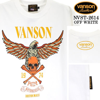 VANSON TEE S/S T-SHIRT バンソン 天竺 半袖 Tシャツ nvst-2614