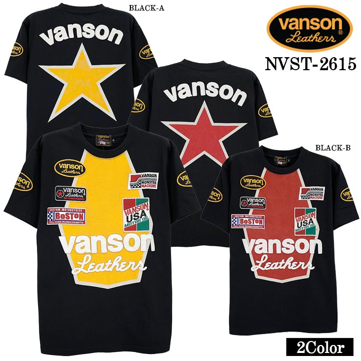 VANSON TEE S/S T-SHIRT PREMIUM バンソン 天竺 半袖 Tシャツ プレミアム nvst-2615
