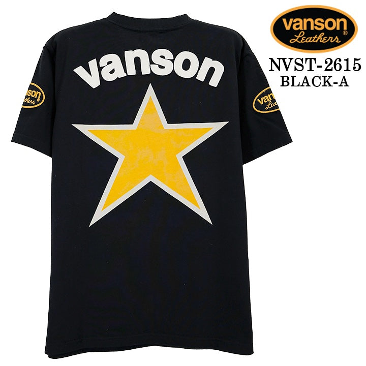 VANSON TEE S/S T-SHIRT PREMIUM バンソン 天竺 半袖 Tシャツ プレミアム nvst-2615