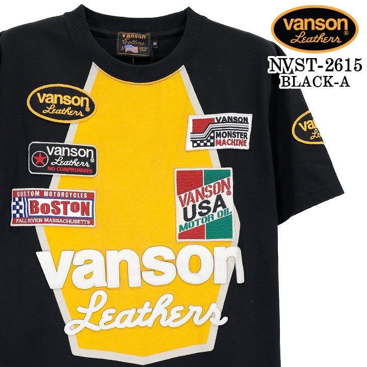 VANSON TEE S/S T-SHIRT PREMIUM バンソン 天竺 半袖 Tシャツ プレミアム nvst-2615