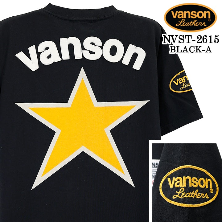 VANSON TEE S/S T-SHIRT PREMIUM バンソン 天竺 半袖 Tシャツ プレミアム nvst-2615