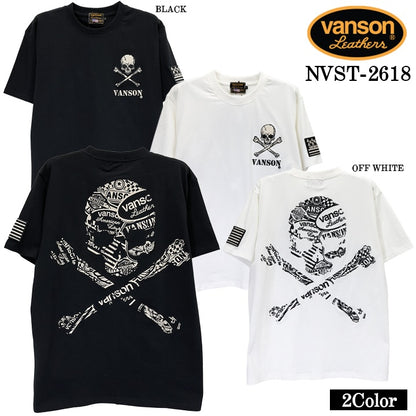 VANSON TEE S/S T-SHIRT バンソン ベア天竺 半袖 Tシャツ nvst-2618