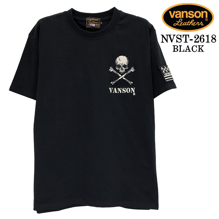 VANSON TEE S/S T-SHIRT バンソン ベア天竺 半袖 Tシャツ nvst-2618