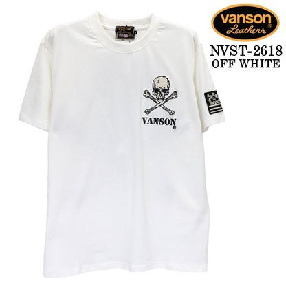 VANSON TEE S/S T-SHIRT バンソン ベア天竺 半袖 Tシャツ nvst-2618