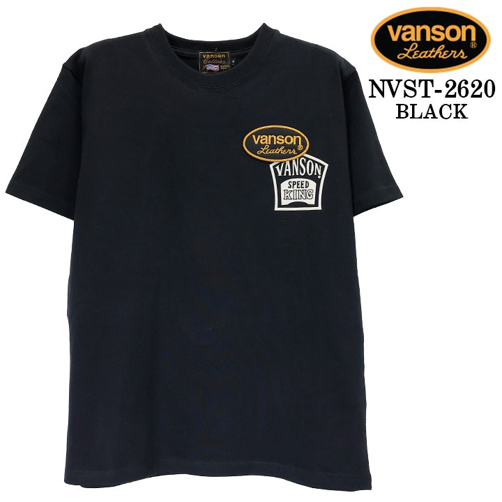 VANSON TEE S/S T-SHIRT バンソン 天竺 半袖 Tシャツ nvst-2620
