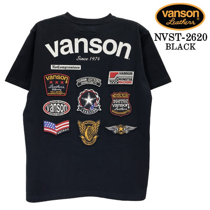 VANSON TEE S/S T-SHIRT バンソン 天竺 半袖 Tシャツ nvst-2620