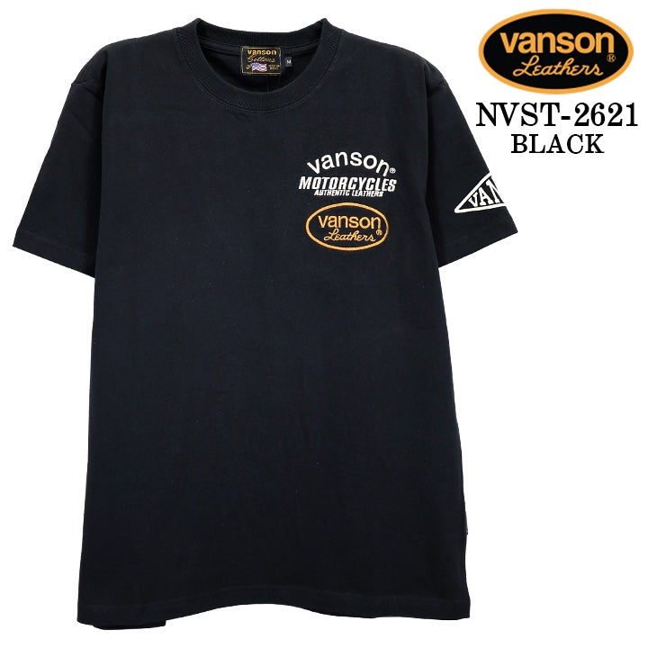 VANSON TEE S/S T-SHIRT バンソン 天竺 半袖 Tシャツ nvst-2621