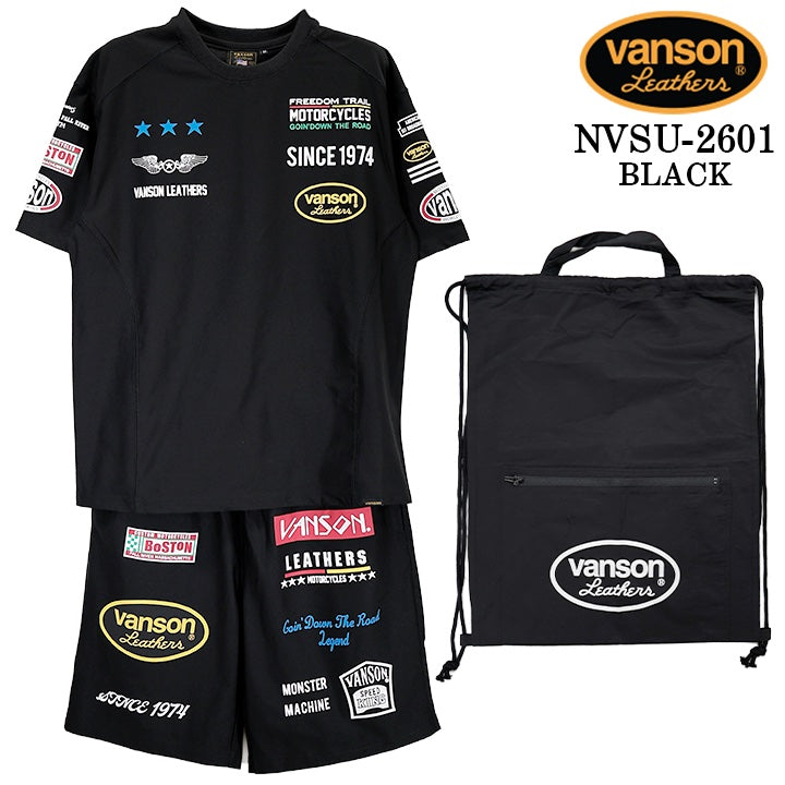 VANSON SET UP TRAINING WEAR バンソン セットアップ トレーニング ウェア nvsu-2601