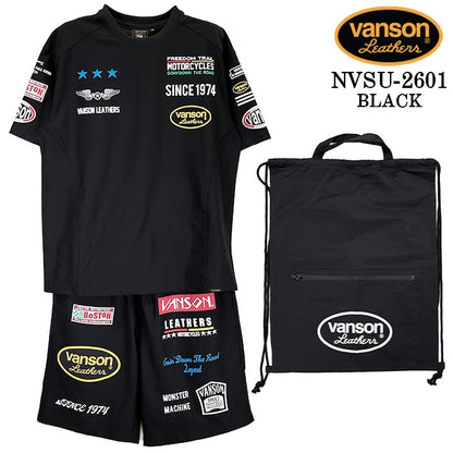 VANSON SET UP TRAINING WEAR バンソン セットアップ トレーニング ウェア nvsu-2601