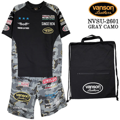 VANSON SET UP TRAINING WEAR バンソン セットアップ トレーニング ウェア nvsu-2601