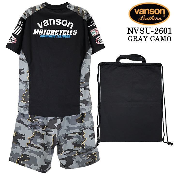 VANSON SET UP TRAINING WEAR バンソン セットアップ トレーニング ウェア nvsu-2601