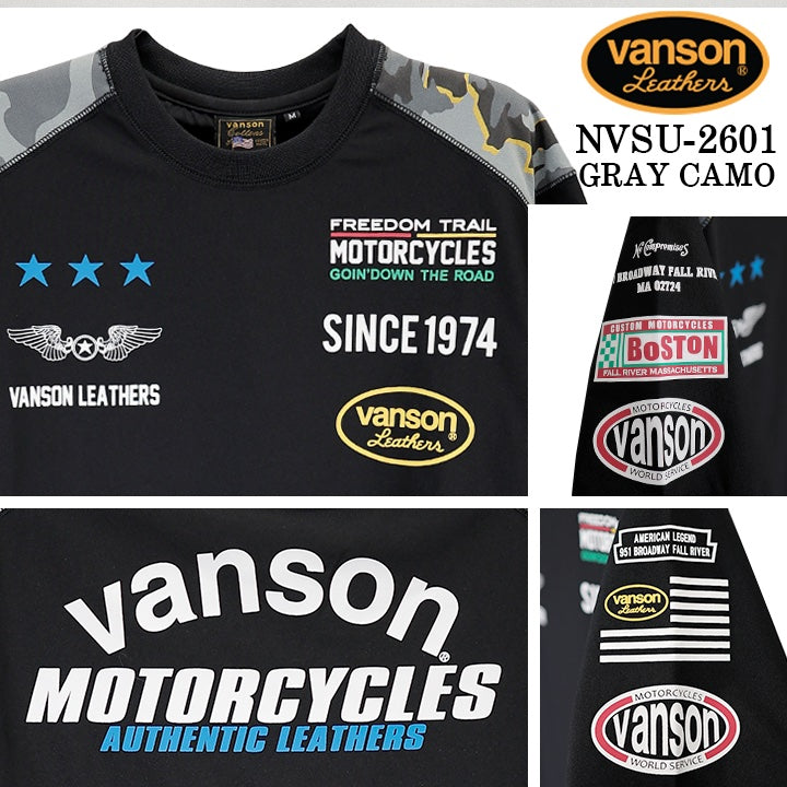VANSON SET UP TRAINING WEAR バンソン セットアップ トレーニング ウェア nvsu-2601