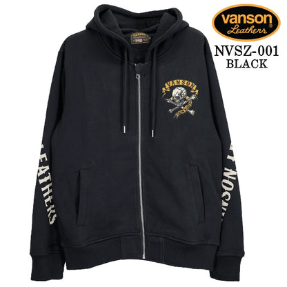 VANSON HOODIE F/Z PARKA STANDARD バンソン フーディ 裏毛 パーカー 定番 nvsz-001