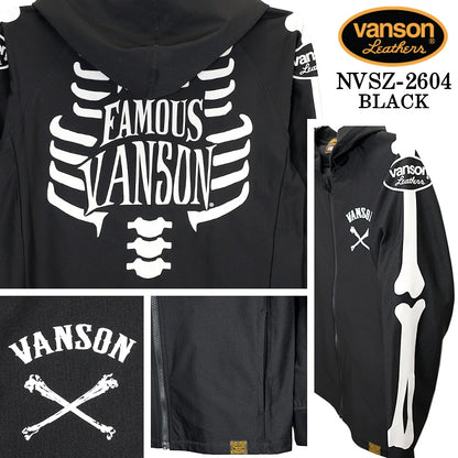 VANSON DRY RASH GUARD F/Z HOODIE バンソン ドライ ラッシュガード パーカー nvsz-2604