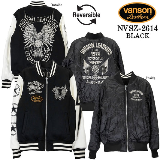 VANSON REVERSIBLE STADIUM JUMPER バンソン リバーシブル スタジャン スタジアムジャンパー nvsz-2614-1