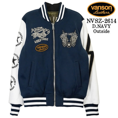 VANSON REVERSIBLE STADIUM JUMPER バンソン リバーシブル スタジャン スタジアムジャンパー nvsz-2614-2