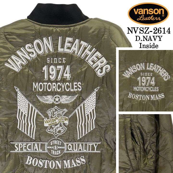 VANSON REVERSIBLE STADIUM JUMPER バンソン リバーシブル スタジャン スタジアムジャンパー nvsz-2614-2