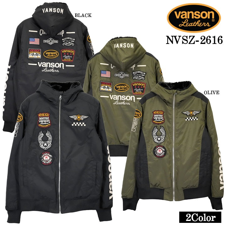 VANSON WARM JACKET バンソン 裏ファー ウォーム ジャケット nvsz-2616