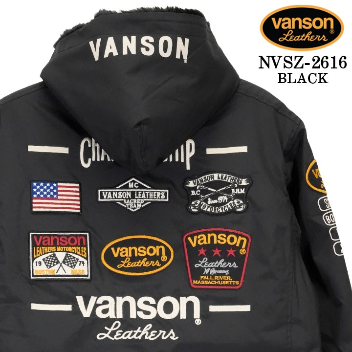 VANSON WARM JACKET バンソン 裏ファー ウォーム ジャケット nvsz-2616