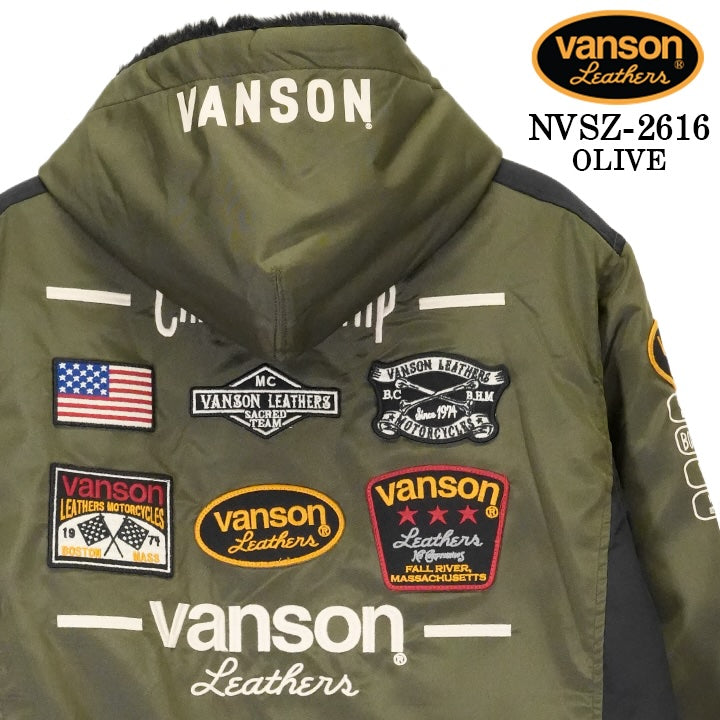 VANSON WARM JACKET バンソン 裏ファー ウォーム ジャケット nvsz-2616